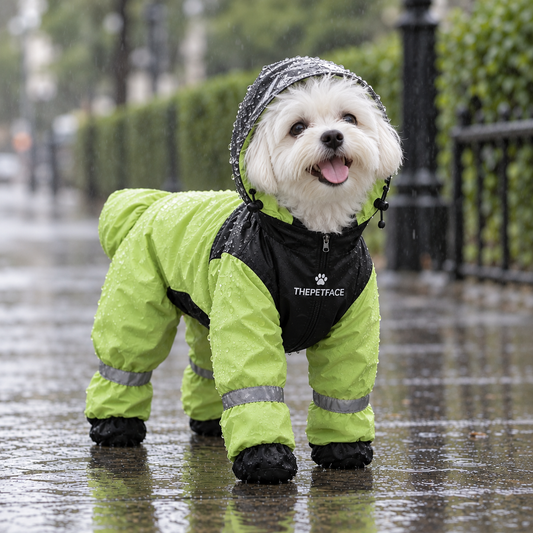 Chubasquero integral para perros pequeños