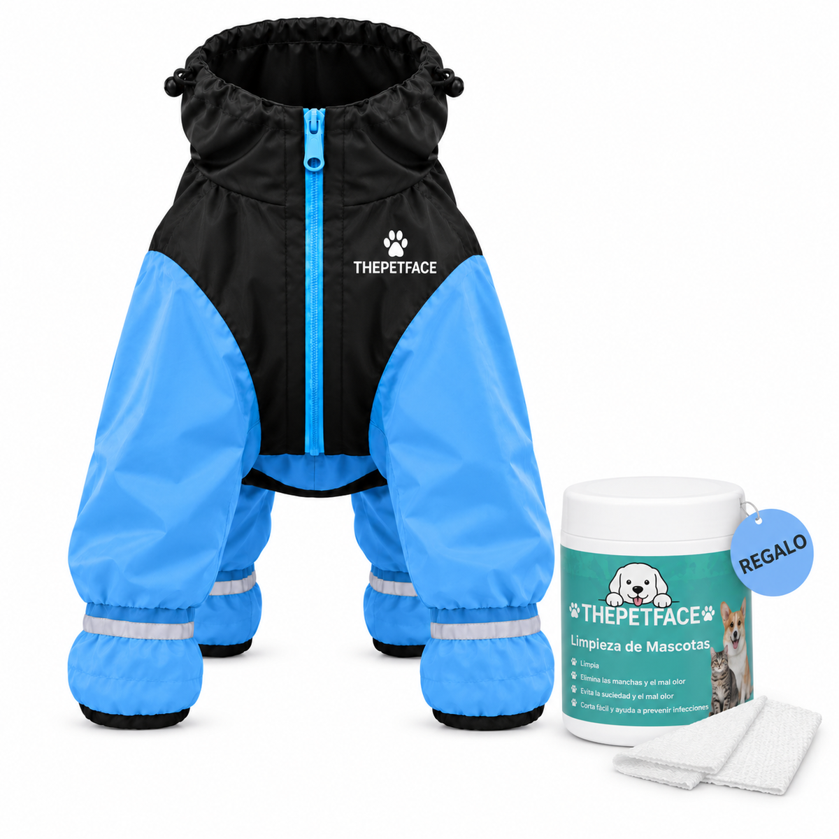 Chubasquero integral para perros pequeños